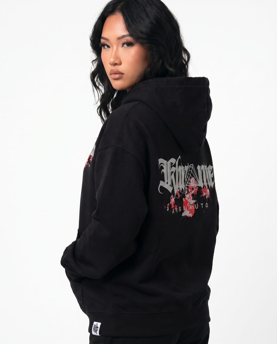 Khrome Kuromu Sakura hoodie worn