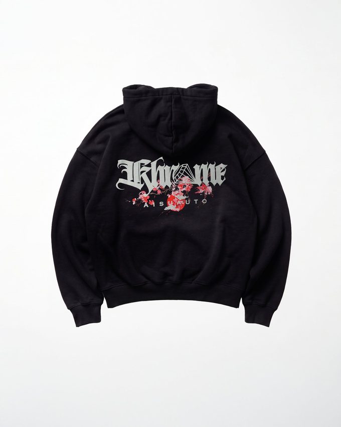 Black Kuromu Sakura Hoodie
